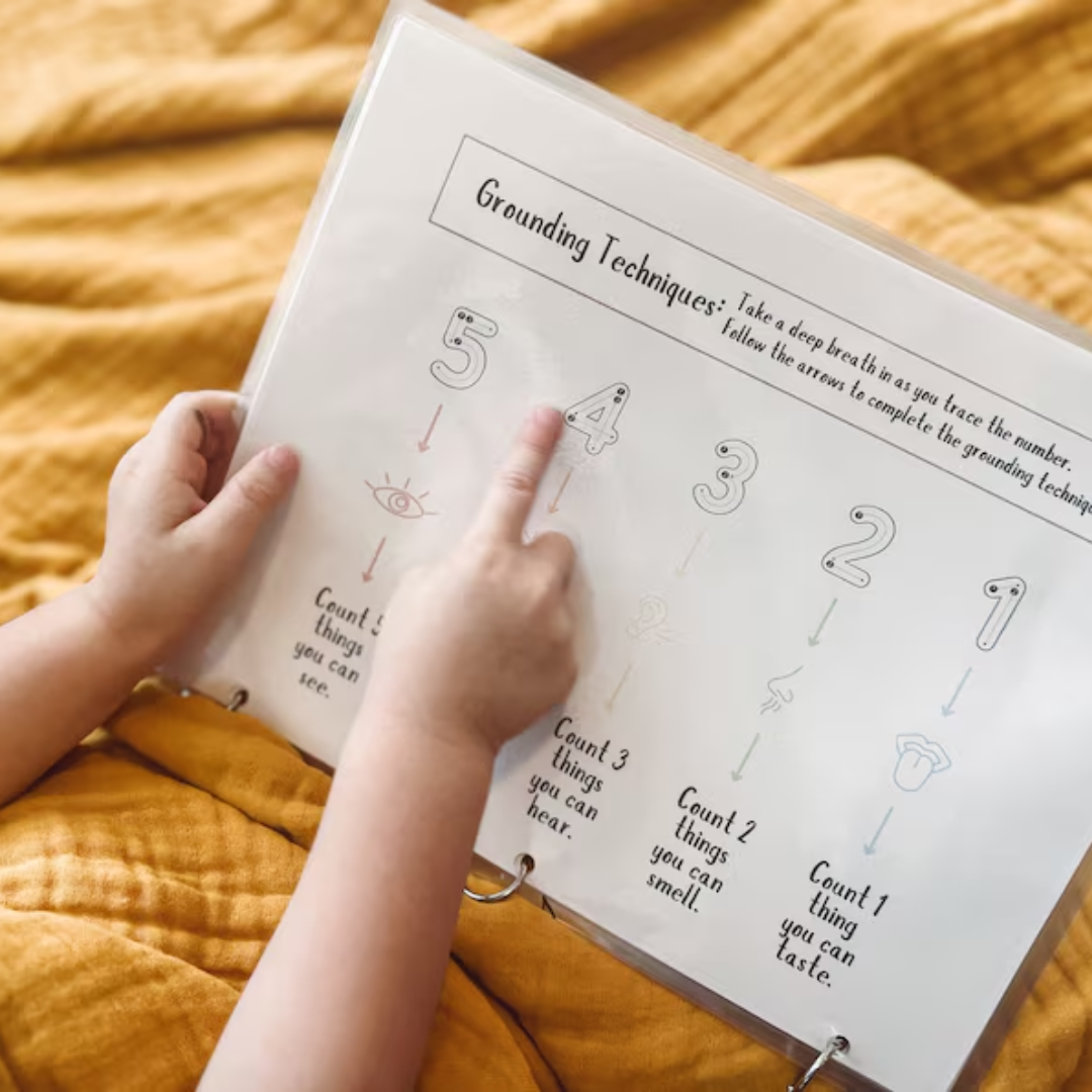 Calm Down Workbook, Calming Corner Tool Kit for Kids, Regulation for Toddlers and Preschool, Learn Feelings and Emotions