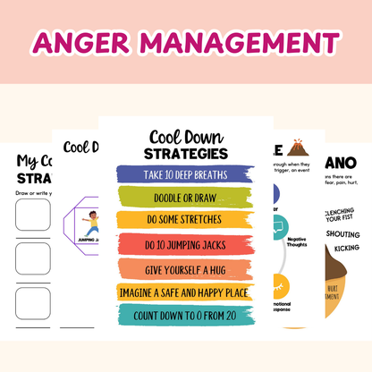 Big Emotions Mega Bundle for Kids, Nervous System Regulation, Coping Skills Workbook, Anger Management, Conflict Resolution Cards, Big Emotions Workbook, Emotional Resilience