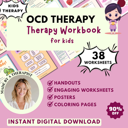 My Silly Brain, OCD for Kids, Mental Health Tools for Emotional Regulation & Therapeutic Worksheets