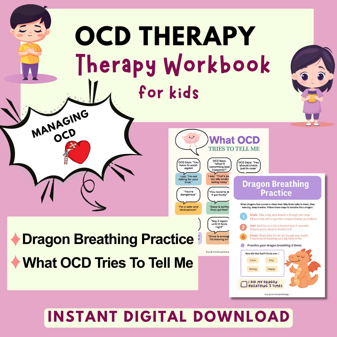 My Silly Brain, OCD for Kids, Mental Health Tools for Emotional Regulation & Therapeutic Worksheets
