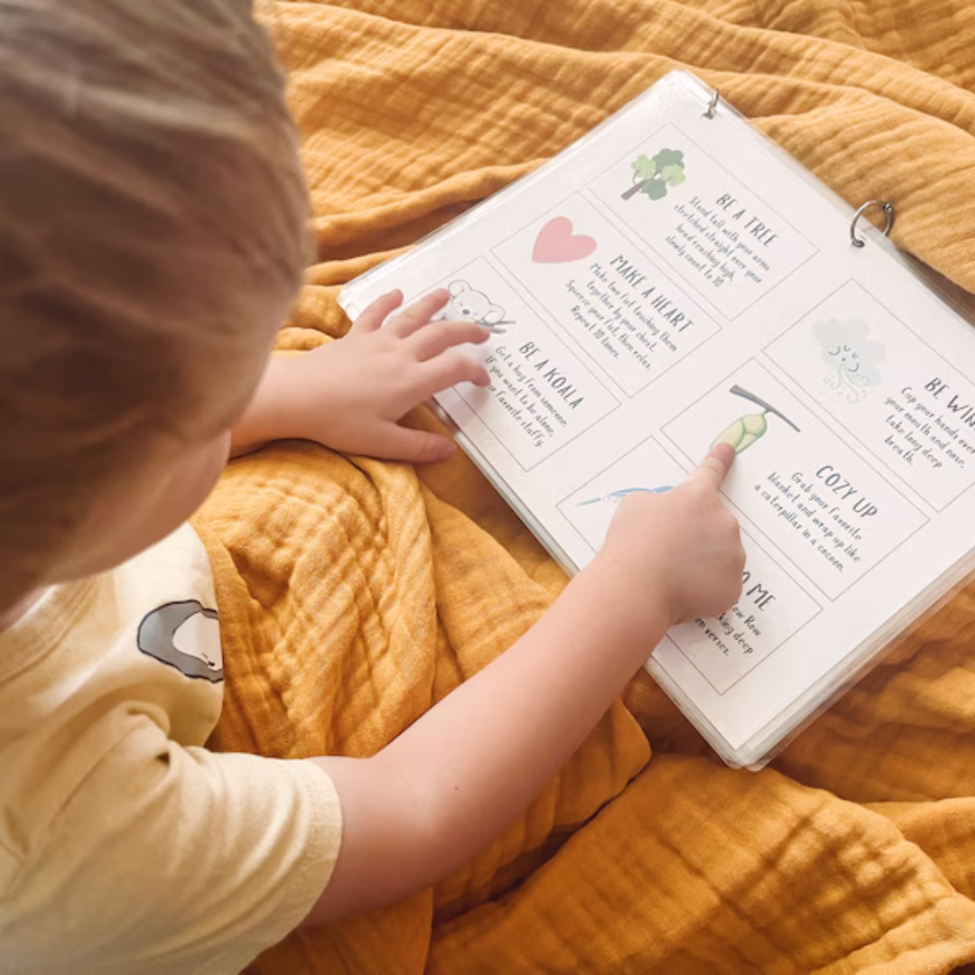 Calm Down Workbook, Calming Corner Tool Kit for Kids, Regulation for Toddlers and Preschool, Learn Feelings and Emotions