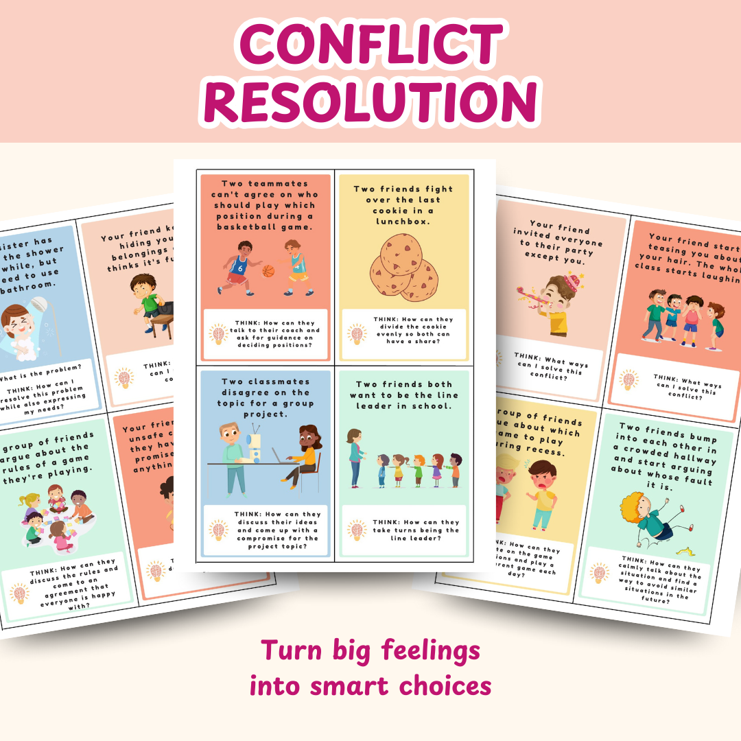 Big Emotions Mega Bundle for Kids, Nervous System Regulation, Coping Skills Workbook, Anger Management, Conflict Resolution Cards, Big Emotions Workbook, Emotional Resilience
