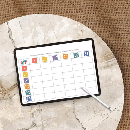 School Counseling Dice Game for Teens, Youth Group Therapy Game, Therapeutic Table Talk Questions for Anxiety, Depression, Emotions, Anger