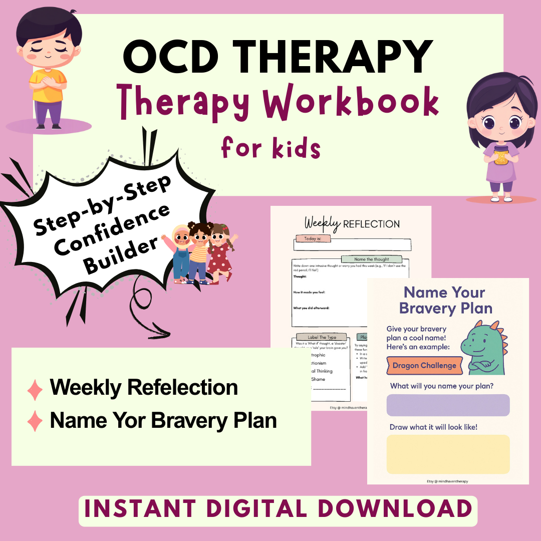 My Silly Brain, OCD for Kids, Mental Health Tools for Emotional Regulation & Therapeutic Worksheets
