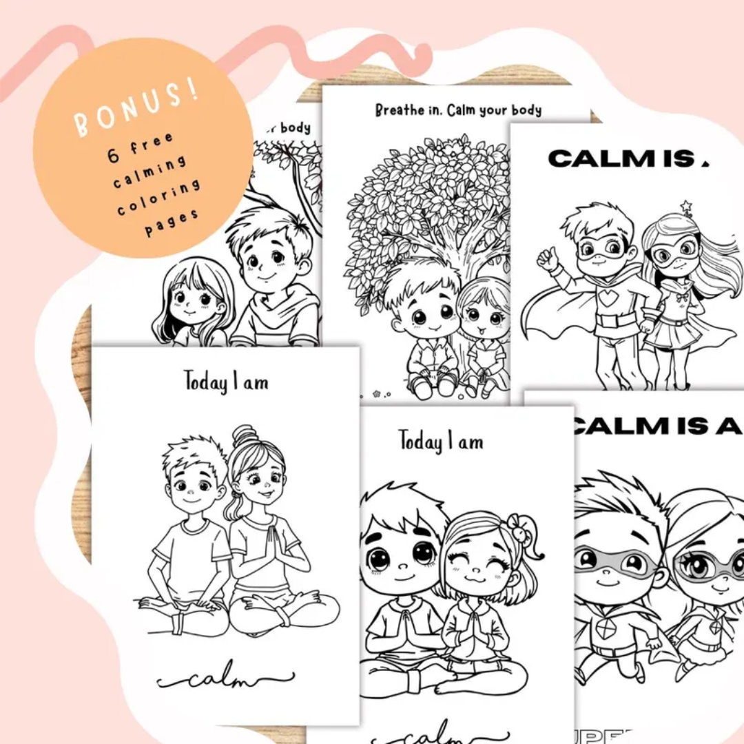 32 Pages Calming Strategy Cards for Kids, Mindfulness & Coping Skills, Emotional Regulation, Anxiety Relief, Social Emotional Learning