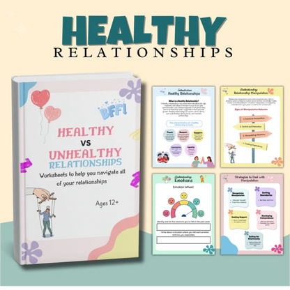 Teen Therapy Mega Bundle, Mental Health Tools, Therapy Worksheets, Digital Therapy Bundle, Self-Care Activities